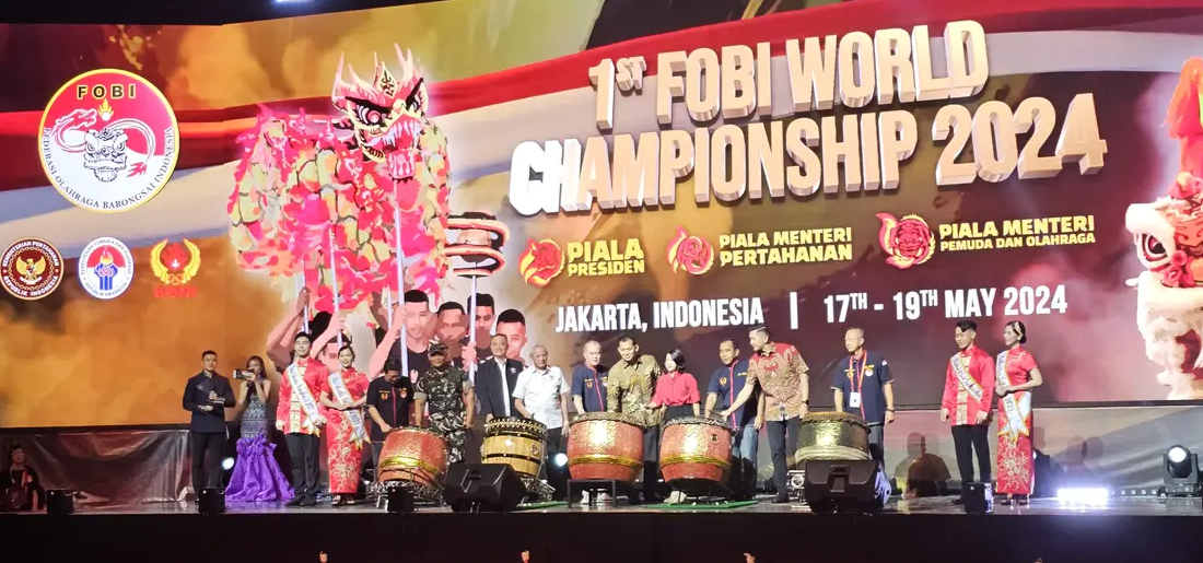 Kejuaraan Dunia Olahraga Barongsai Diadakan di Jakarta Sejarah Baru Terdaftar